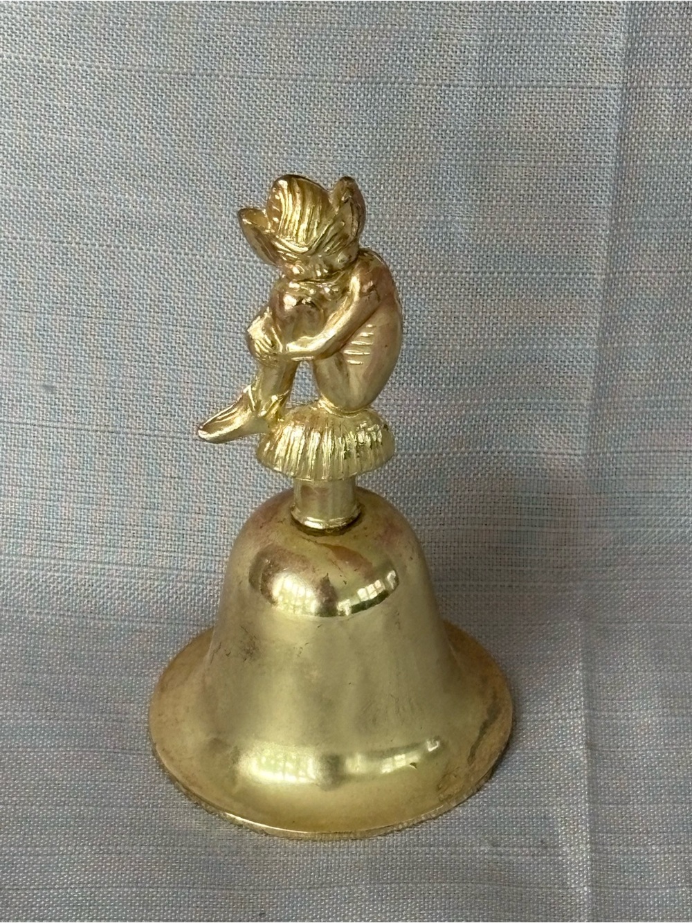 Rare Vintage 1950’s Brass Fairy Bell - Gold Decorative Home Accent